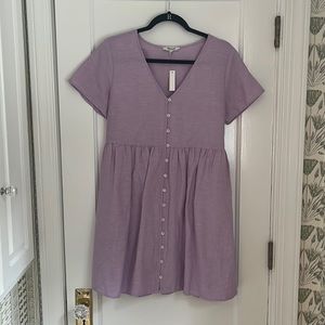 lilac Madewell babydoll dress